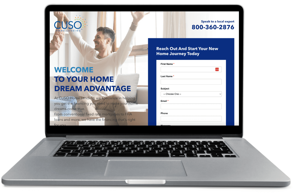 CUSO landing Page